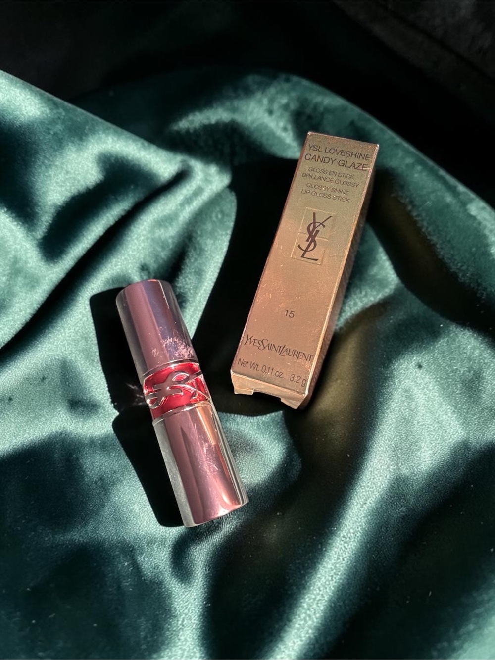 NIB Yves Saint Laurent Loveshine Candy Glaze Lipstick - Rose Pink